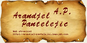 Aranđel Pantelejić vizit kartica